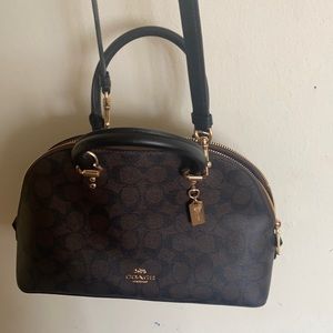 Coach brown pvc crossbody